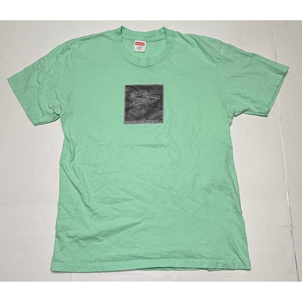 Supreme Hochstel New York Graphic T-Shirt Mint Green Mens Medium Cotton USA